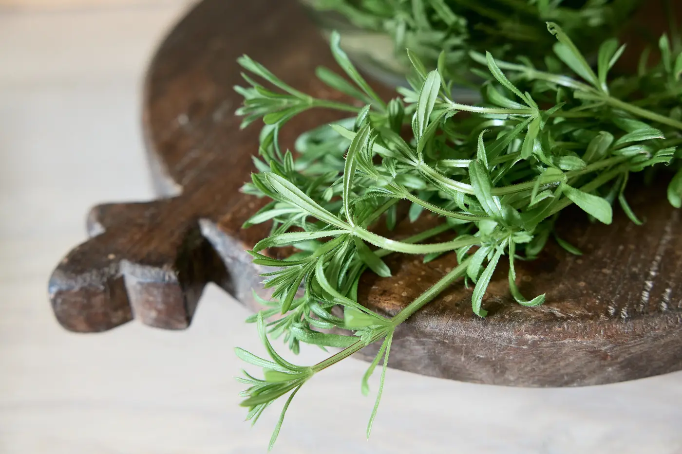 Cleavers on a chopping board