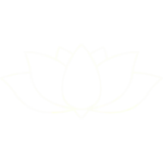 Cream lotus flower icon